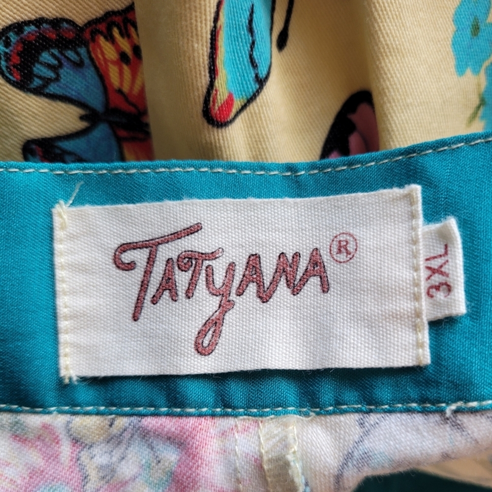 Tatyana Butterfly Print Circle Swing Skirt, VGUC, Size 3X - Picture 7 of 9